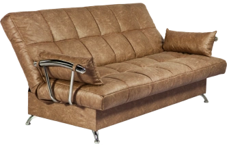 Диван прямой Финка Хром, ткань Плутон 04 (терракот)