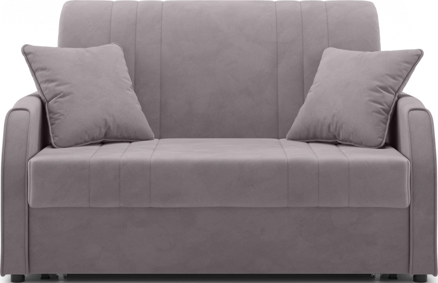 Диван прямой Турин 120, модель 053, Velutto 08 (серый)