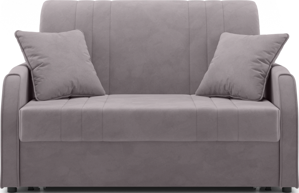 Диван прямой Турин 120, модель 053, Velutto 08 (серый)