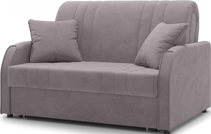 Диван прямой Турин 120, модель 053, Velutto 08 (серый)