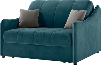 Диван прямой Дели 120, модель 032, Ultra Atlantic / Ultra Dove (синий)