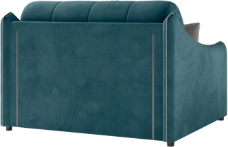 Диван прямой Дели 120, модель 032, Ultra Atlantic / Ultra Dove (синий)