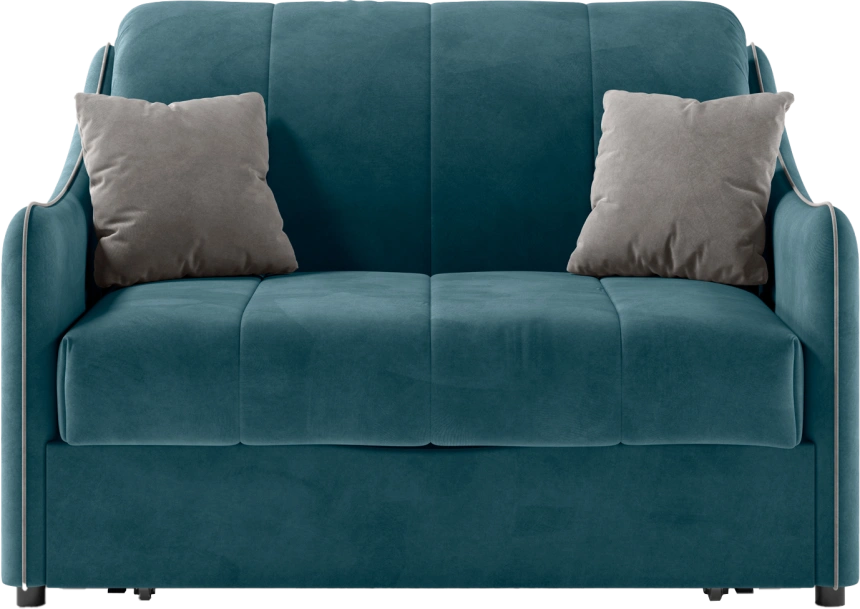 Диван прямой Дели 120, модель 032, Ultra Atlantic / Ultra Dove (синий)