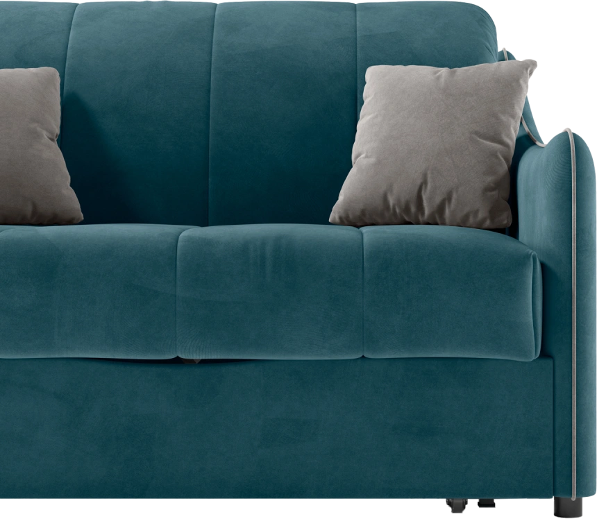 Диван прямой Дели 120, модель 032, Ultra Atlantic / Ultra Dove (синий)