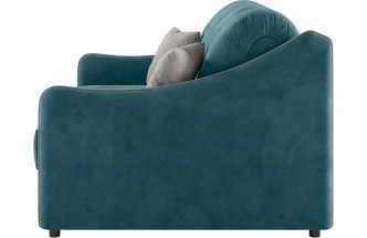 Диван прямой Дели 120, модель 032, Ultra Atlantic / Ultra Dove (синий)