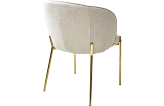 Стул Diana, мягкий, TRF-11 светло-бежевый, золотой каркас