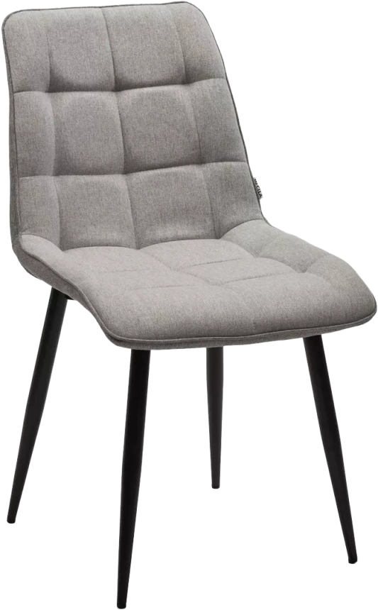 Стул Chic, мягкий, VF-19, VF-20 светло-серый, серый, черный каркас, ткань