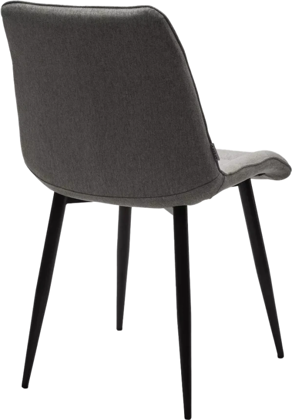 Стул Chic, мягкий, VF-19, VF-20 светло-серый, серый, черный каркас, ткань