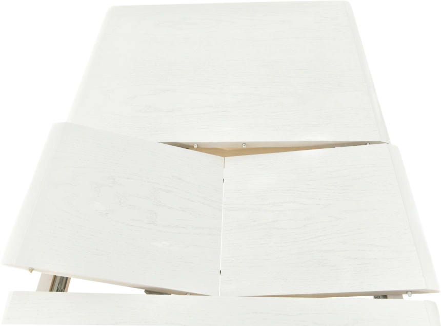 Кухонный стол Сиена, 110, эмаль белая, каркас белый