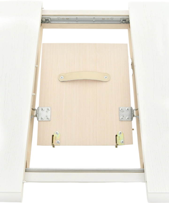 Кухонный стол Сиена, 110, эмаль белая, каркас белый