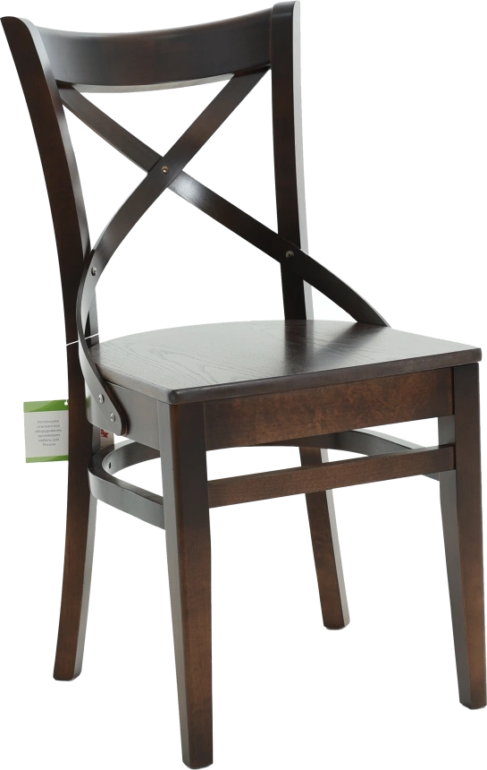 Стул Соло Венский, деревянный, жесткий, орех темный