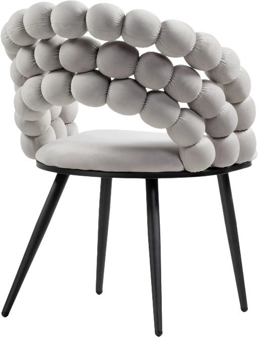 Стул Ball, дизайнерский, gray / black
