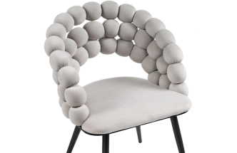 Стул Ball, дизайнерский, gray / black