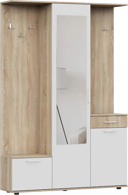 Прихожая Пети, дуб сонома / белый