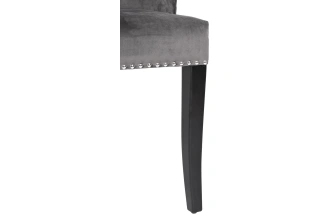 Стул 236, мягкий, велюр, серый Riv96 