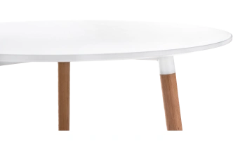 Кухонный стол Lorini, 80x73, МДФ, white, каркас wood