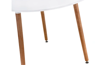 Кухонный стол Lorini, 80x73, МДФ, white, каркас wood