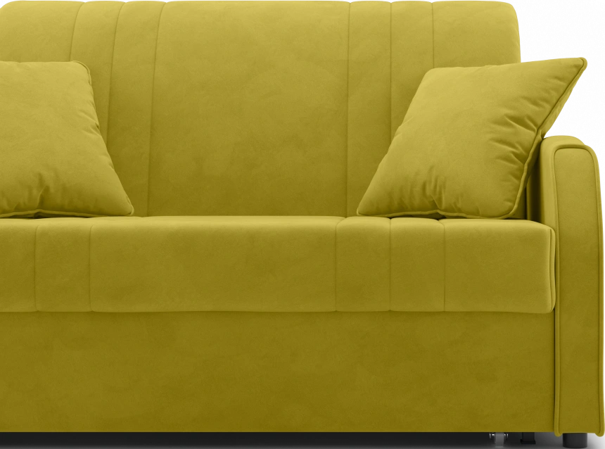 Диван прямой Турин 120, модель 053, Velutto 28 (горчичный)