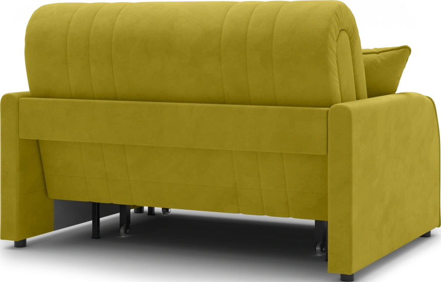 Диван прямой Турин 120, модель 053, Velutto 28 (горчичный)