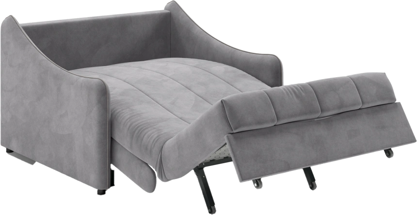 Диван прямой Дели 120, модель 032, Ultra Grey / Ultra Dove (серый)