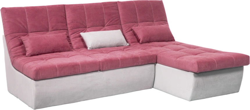 Диван прямой София 2, 228 на 170, ткань Tenerife holly berry, Tenerife silver 