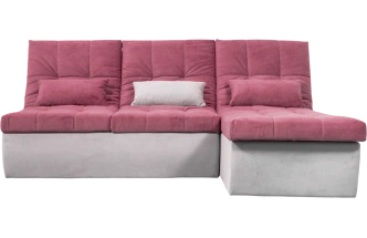 Диван прямой София 2, 228 на 170, ткань Tenerife holly berry, Tenerife silver 