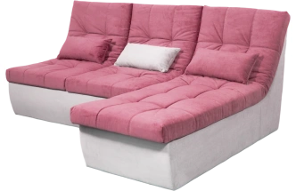 Диван прямой София 2, 228 на 170, ткань Tenerife holly berry, Tenerife silver 