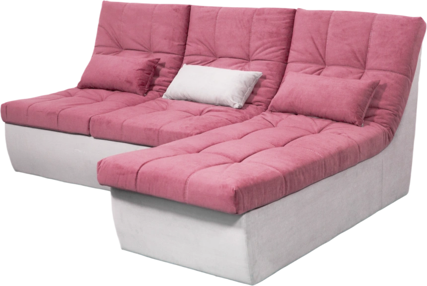 Диван прямой София 2, 228 на 170, ткань Tenerife holly berry, Tenerife silver 