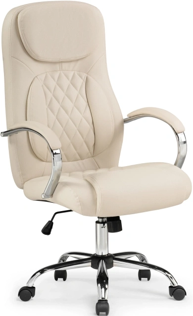 Компьютерное кресло Tron, экокожа кремовый