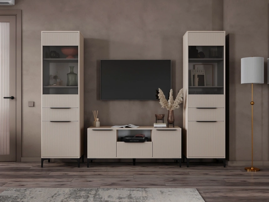 Модульная гостиная Иадама, комплектация 4, кашемир / кашемир