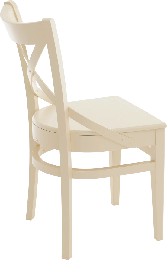 Стул Соло Венский, деревянный, жесткий, слоновая кость