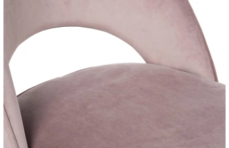 Стул 30C-1228F LPI, мягкий, велюр, пепельно-розовый 