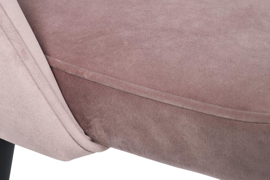 Стул 30C-1228F LPI, мягкий, велюр, пепельно-розовый 