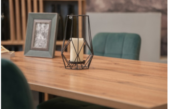 Кухонный стол Тринити Лофт, 120x60, ЛДСП, дуб делано темный, каркас матовый черный