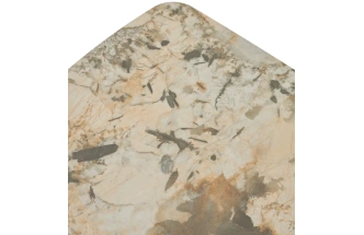 Обеденный раздвижной стол Alonso 200, TL-137, итальянская керамика, медный брашированный каркас