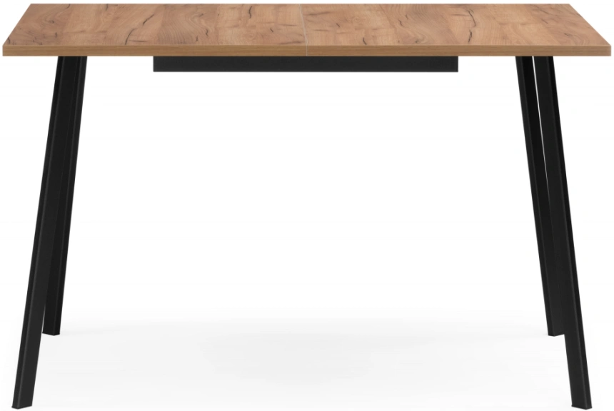 Кухонный раздвижной стол Кортни, 117(157)x77x75, дуб крафт золотой / черный матовый