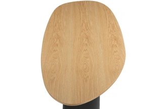 Обеденный стол Ares, дуб / черный