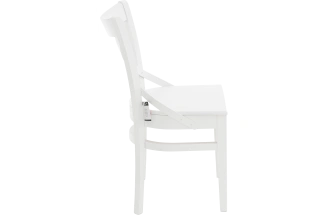 Стул Соло Венский, деревянный, жесткий, эмаль белая