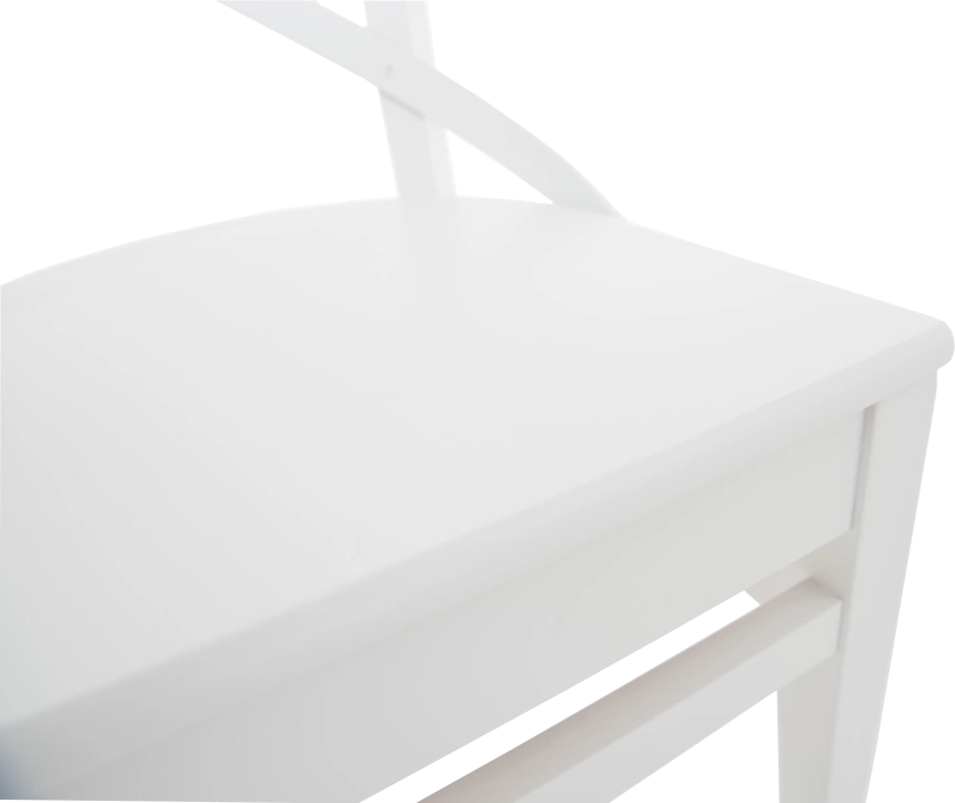 Стул Соло Венский, деревянный, жесткий, эмаль белая