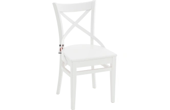 Стул Соло Венский, деревянный, жесткий, эмаль белая