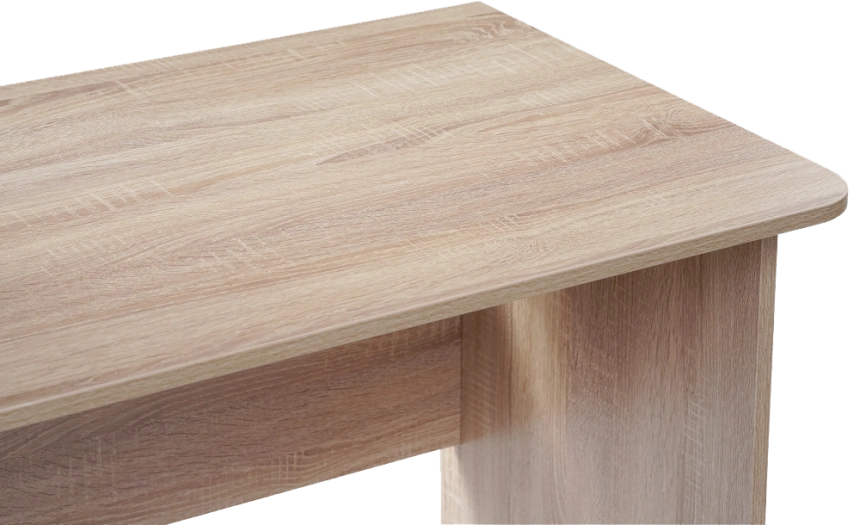 Стол компьютерный левый КСТ-14Л, дуб сонома / белый