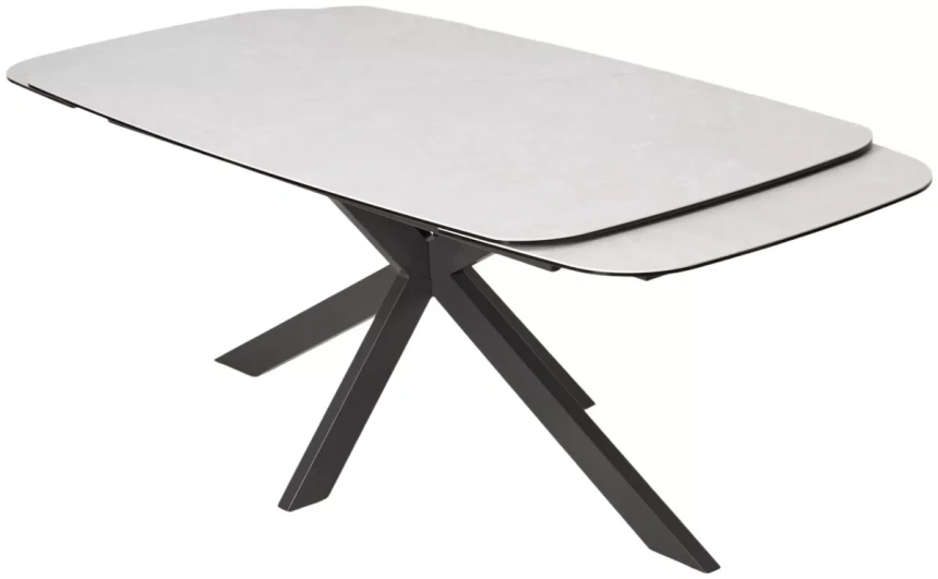 Обеденный раздвижной стол Alvis 180, TL-319, испанская керамика, темно-серый каркас