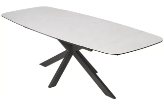 Обеденный раздвижной стол Alvis 180, TL-319, испанская керамика, темно-серый каркас