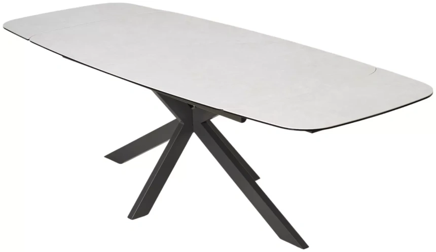 Обеденный раздвижной стол Alvis 180, TL-319, испанская керамика, темно-серый каркас