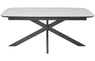Обеденный раздвижной стол Alvis 180, TL-319, испанская керамика, темно-серый каркас
