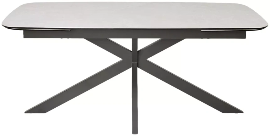 Обеденный раздвижной стол Alvis 180, TL-319, испанская керамика, темно-серый каркас