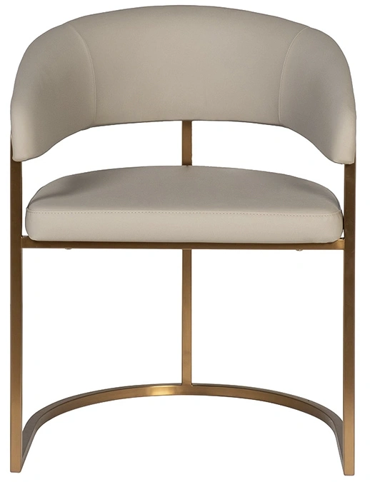 Стул Surge, мягкий, экокожа, светлый