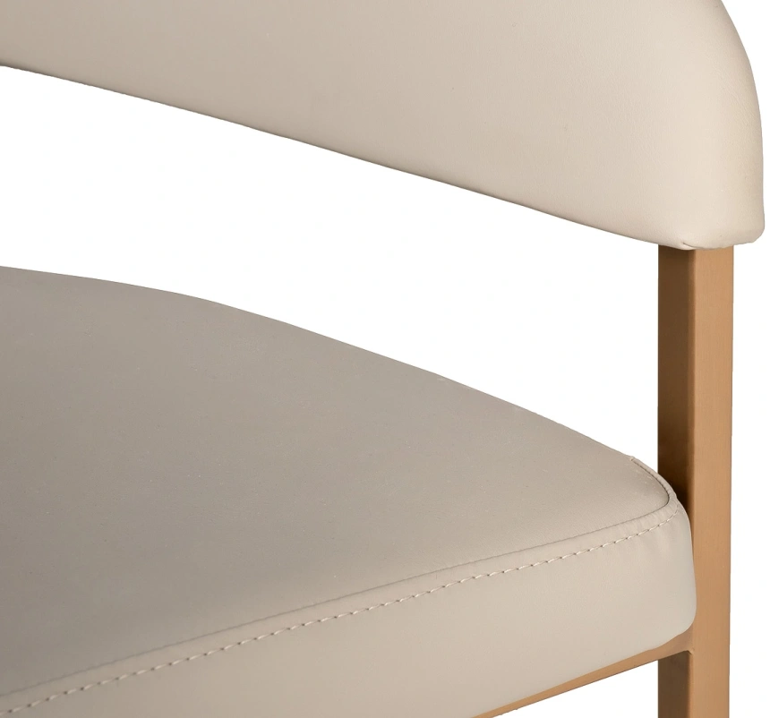 Стул Surge, мягкий, экокожа, светлый