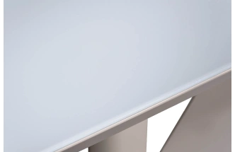 Обеденный стол Quadro, МДФ, белый / белый