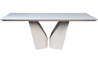 Обеденный стол Quadro, МДФ, белый / белый